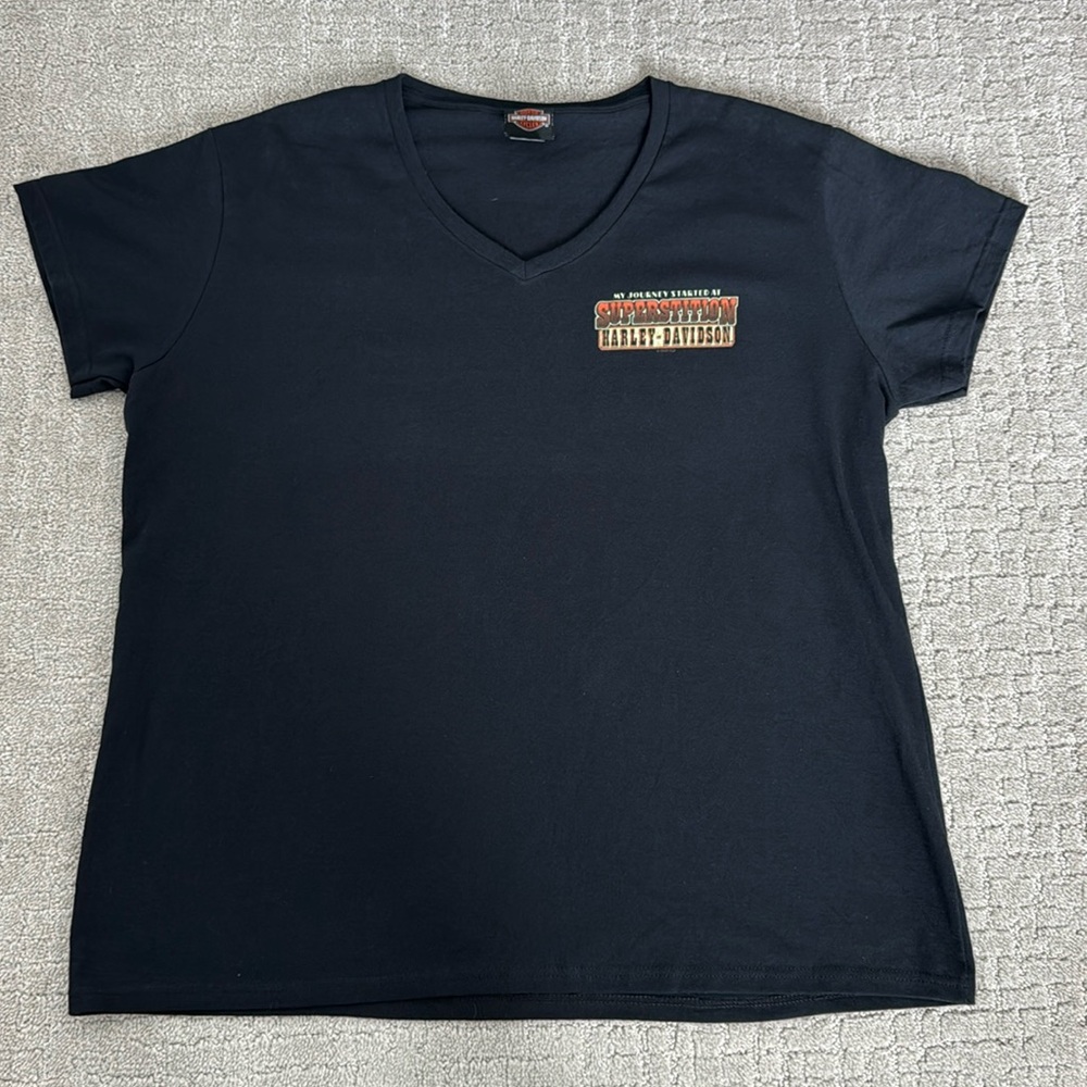 Harley Davidson Apache junction superstitions Arizona AZ short sleeve v neck